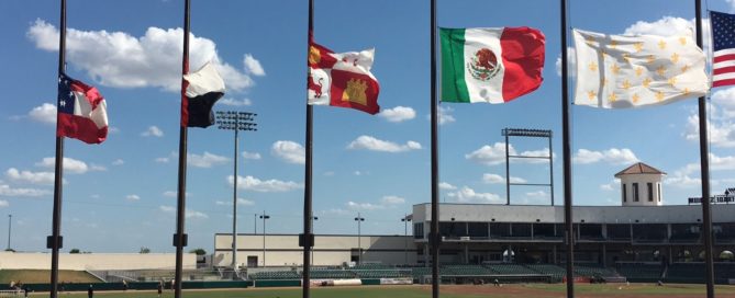 Uni-Trade Stadium flags