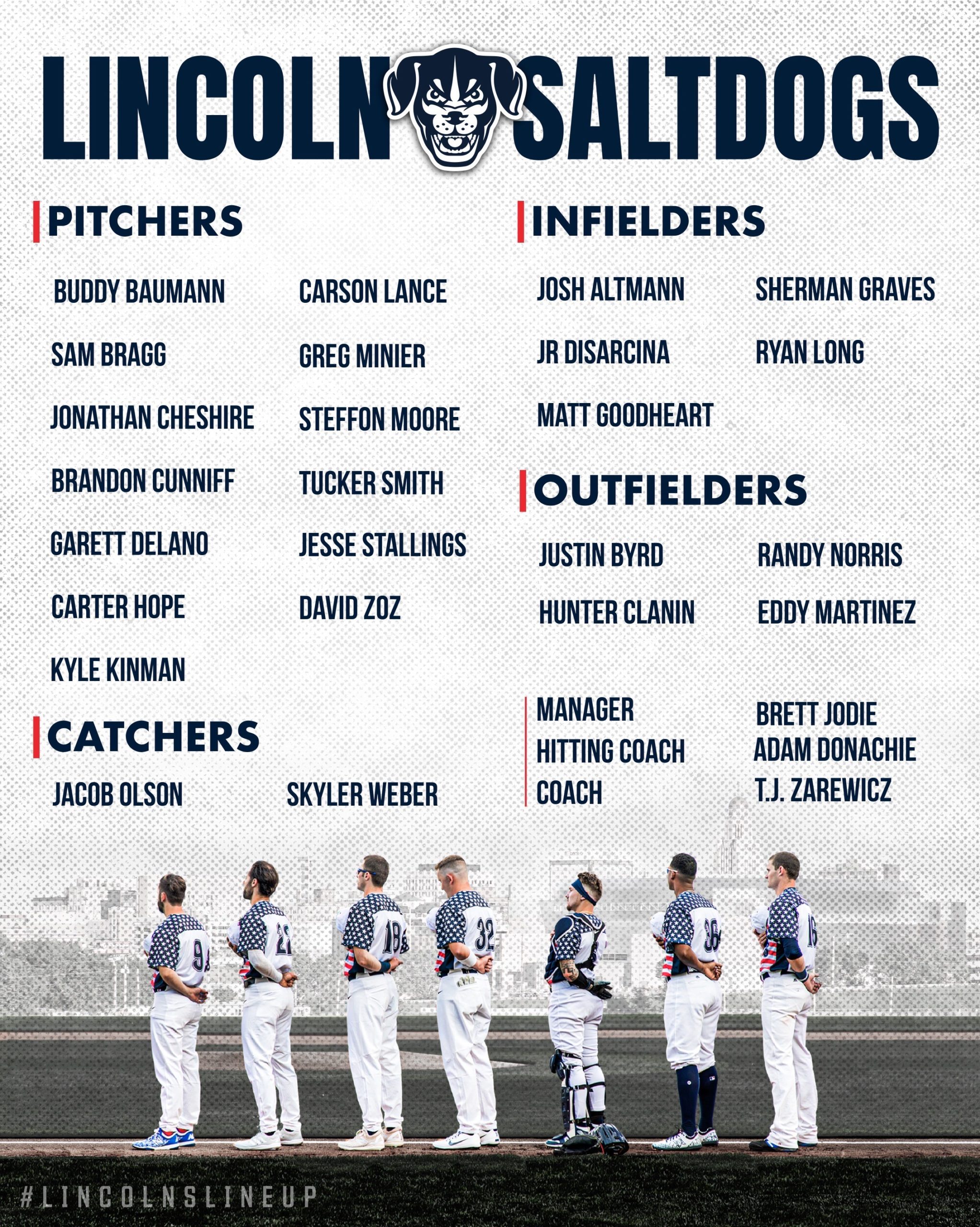 'DOGS ANNOUNCE 2022 OPENING NIGHT ROSTER • Lincoln Saltdogs